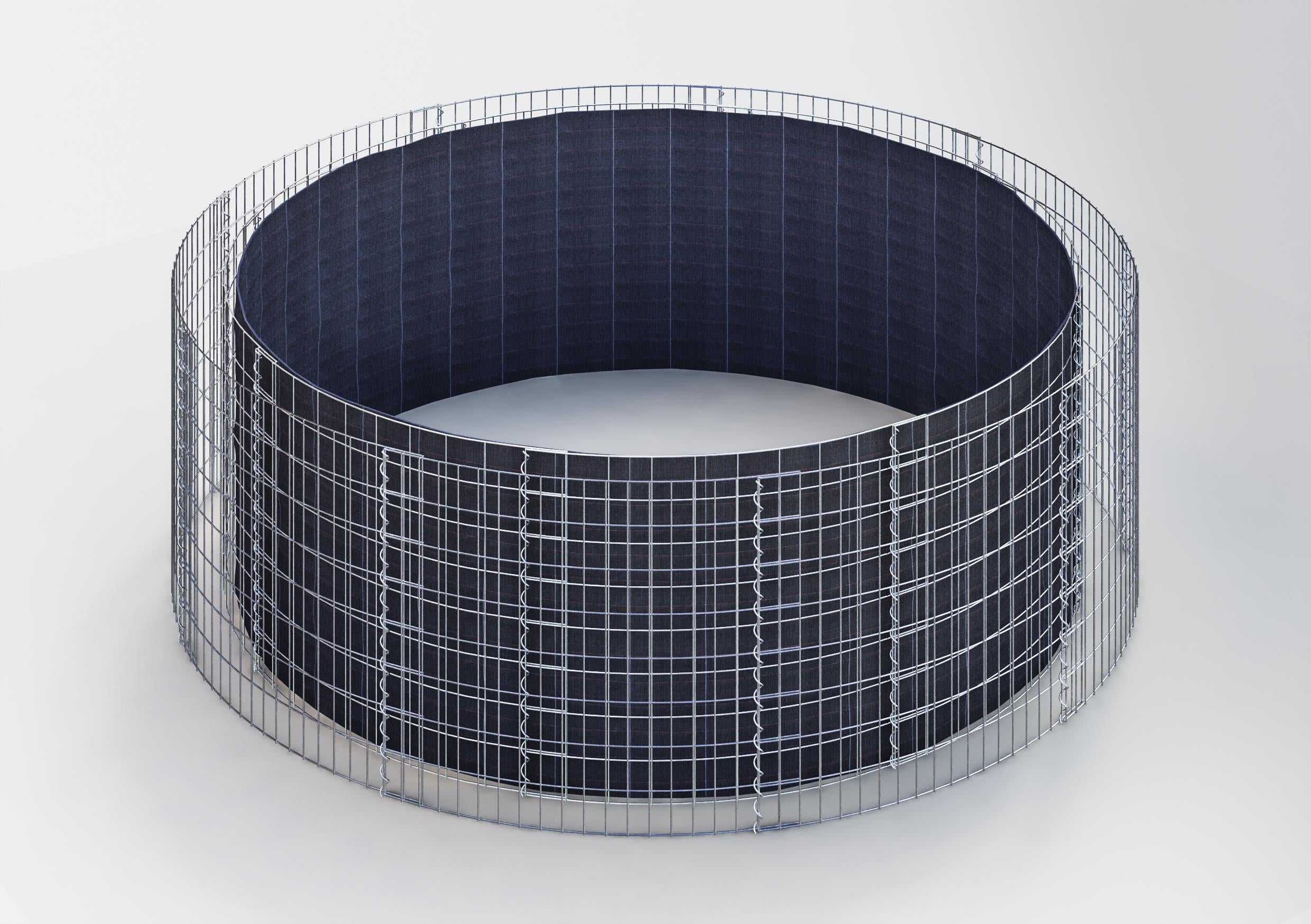 Hochbeet rund Hochbeet rund, Außendurchmesser 382 cm, Höhe 80 cm, Maschenweite 5 x 10 cm, Wandstärke 15 cm - Image 1