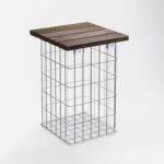 Hocker feuerverzinkt MW 5 x 10 cm, CUMARU