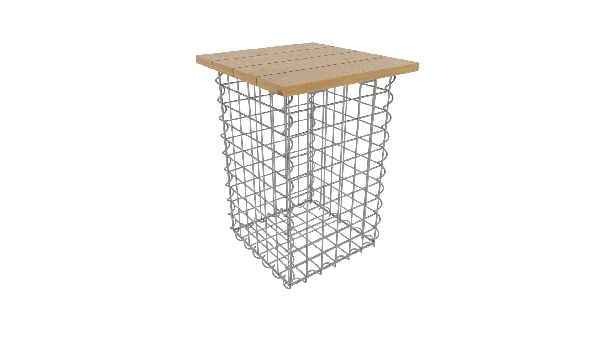Hocker Spirale MW 5 x 5 TEAK