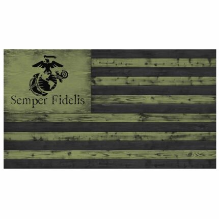 Holzflagge USMC EGA – Leicht Zubehör | Outdoor Militär Tactical Gear