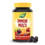 Immun Multivitamin Gummibärchen I Vitamin A, C, D3, Zink & Holunderbeer-Extrakt I Kirsch- und Trauben-Geschmack I 90 Stk