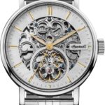 Ingersoll 1892 The Charles Her­ren-Au­to­ma­tik­uhr, 44 mm, mit silbernem Ske­lett­zif­fer­blatt und Edel­stahl­arm­band I05803B