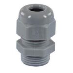 IP68 Kabelverschraubung metrisch Kunststoff grau mit Trapezgewinde