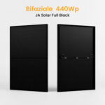 JA Solar 440Wp Full Black Paneel Bifaziale N-Doppelglas-Monomodul Solarmodul - 440Wp Bifaziale JA Solar / 1 Stücke / Abholung Meerbusch