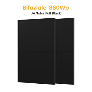 JA Solar 440Wp Full Black Paneel Bifaziale N-Doppelglas-Monomodul Solarmodul - 440Wp Bifaziale JA Solar / 2 Stücke / Abholung Weinheim