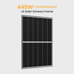 JA Solar 445Wp Black Frame Paneel Bifaziale N-Doppelglas-Monomodul Solarmodul - 445Wp Bifaziale JA Solar / 1 Stücke / Abholung Berlin