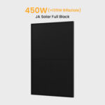 JA Solar 450Wp Full Black Paneel Bifaziale N-Doppelglas-Monomodul Solarmodul - 1 Stücke / Powerness Express