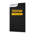 JA Solar 500Wp Full Black Bifaziale Solarmodule, JAM60D41-500/LB Glas-Glas, by Powerness - 1 Stücke / ohne Halterung / Standardversand (Versandkosten werden bei der Kasse berechnet)