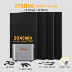 Jackery Navi 2000 Balkonkraftwerk mit Speicher, 2048-8192Wh Solarspeicher dealclub - 2048Wh Solarspeicher+4 x 440Wp Bifaziale Solarmodule / Abholung Berlin