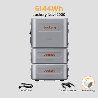 Jackery Navi 2000 Balkonkraftwerk mit Speicher, 2048-8192Wh Solarspeicher dealclub - 2048Wh Solarspeicher+4096Wh Erweiterungsakku / Abholung Tuningen