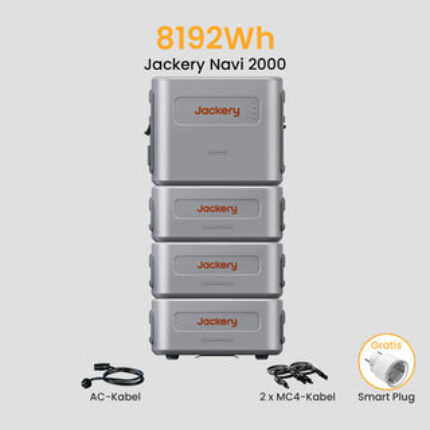 Jackery Navi 2000 Balkonkraftwerk mit Speicher, 2048-8192Wh Solarspeicher dealclub - 2048Wh Solarspeicher+6144Wh Erweiterungsakku / Abholung Weinheim