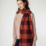 Jacquard Rippstrick Schal Modell: Asmee