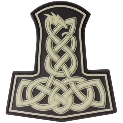 JTG 3D Patch Dragon Thors Hammer nachleuchtend – Tactical Zubehör | Outdoor Militär Tactical Gear