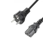 Kaltgerätekabel CEE 7/7 - C13, schwarz