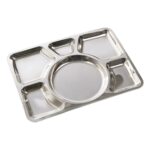 Kantinenplatte Edelstahl mit 6 Fächern – Zubehör | Outdoor Militär Tactical Gear