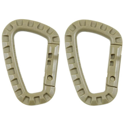 Karabiner Kunststoff 2er Pack – Trekking Rucksäcke – Modell 6973 | Outdoor Militär Tactical Gear