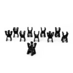 Kawanyo 10 Verbindungsclips f. Koordinationsstangen u. Flachreifen