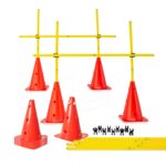 Kawanyo Sparpaket - 12 Lochkegeln u. 20 Agilitystangen