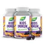 Kids Immun Gummies für Kinder ab 4 Jahren I 20 µg Vitamin D fürs Immunsystem I Holunderbeer-Geschmack I vegan I 60 Stk