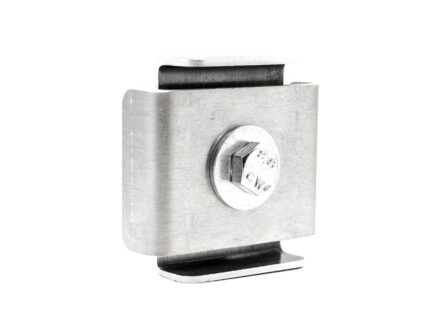 Klammer für 5 x 5 cm, Aluminium