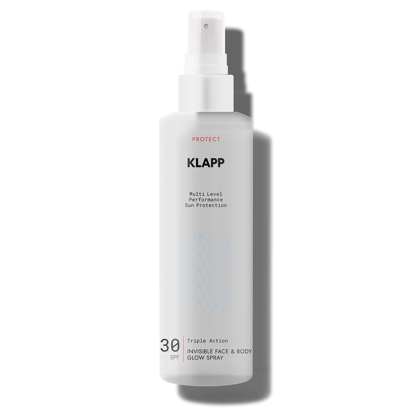 KLAPP Cosmetics - Triple Action Invisible Face & Body Glow Spray 30 SPF (200ml) KLAPP Cosmetics - Triple Action Invisible Face & Body Glow Spray 30 SPF (200ml) - Image 1