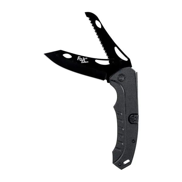 Klappmesser 2 in 1 schwarz – Zubehör | Outdoor Militär Tactical Gear Klappmesser 2 in 1 schwarz – Zubehör | Outdoor Militär Tactical Gear - Image 1