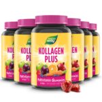Kollagen Gummibärchen I 2500 µg Biotin und 255 mg Kollagen-Peptide I Erdbeer-Geschmack I ohne Gelatine I 60 Stk