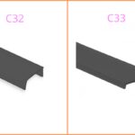 Kunstoffblende schwarz zu LED-Aluprofil YL1-3, 7, 8, 13 und YN4-7