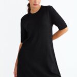 Kurzarm Bambus-Kleid Modell: Sara