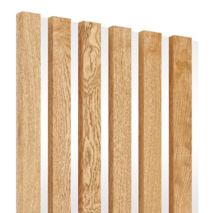 Lamellen auf HDF-Platte 30x270 cm Eichenfurnier roh - Typ C