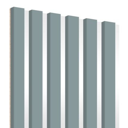 Lamellen auf HDF-Platte 30x275 cm Skandinavisches Grau/Weiß