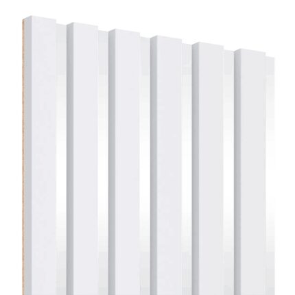 Lamellen auf HDF-Platte 30x275 cm Weiß