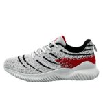 Laufschuhe Running Trekkingschuhe Grau-Schwarz-Rot 43