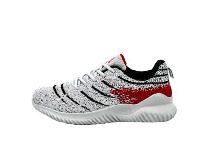 Laufschuhe Running Trekkingschuhe Grau-Schwarz-Rot 45