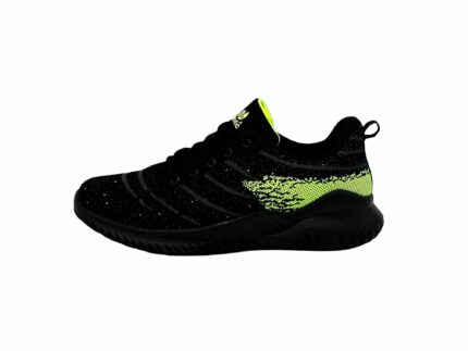 Laufschuhe Running Trekkingschuhe Schwarz-Dunkelgrau-Grün 38