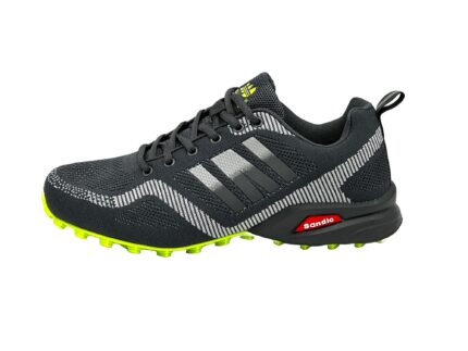 Laufschuhe  Sneaker Turnschuhe Dunkelgrau-Grau-Grün 38