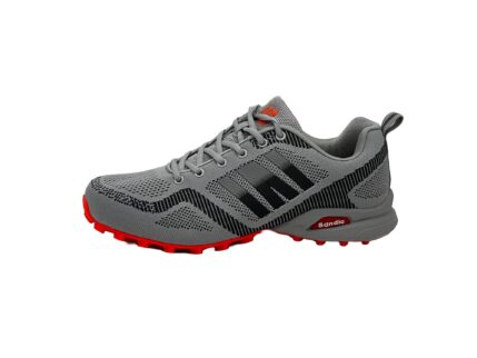 Laufschuhe  Sneaker Turnschuhe Grau-Dunkelgrau-Orange 40