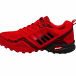 Laufschuhe  Sneaker Turnschuhe Rot-Schwarz 36