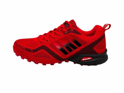 Laufschuhe  Sneaker Turnschuhe Rot-Schwarz 44