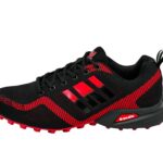 Laufschuhe  Sneaker Turnschuhe Schwarz-Rot 41