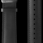 leather SI Wristband black 20mm