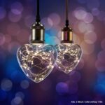 LED Effekt Leuchtmittel Lichterkette Herz E27 1,5W 2700K