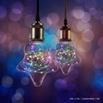 LED Effekt Leuchtmittel Lichterkette Stern E27 1,5W multicolor