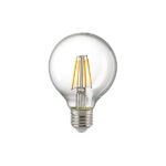LED Filament Leuchtmittel Globe klar 7W E27 806lm 2700K dimmbar