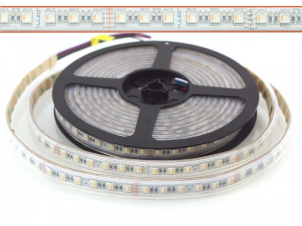 LED Flex Stripe 5m RGBW-XC 84x 4-in1 LEDs/m RGB+warmweiss 24V IP67 LED Flex Stripe 5m RGBW-XC 84x 4-in1 LEDs/m RGB+warmweiss 24V IP67 - Image 1