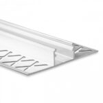 LED Fliesen-Profil FP1 (satiniert) ohne Blende 2m