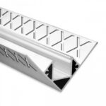 LED Fliesen-Profil FP8 (satiniert) ohne Blende 2m