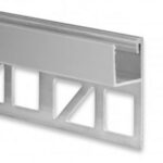 LED Fliesen-Profil YP4 (satiniert) ohne Blende 2m