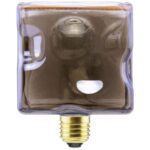 LED Floating ICE CUBE smokey grau E27 6W 280lm 1900K