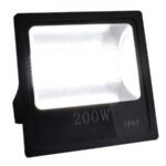 LED Flutstrahler 200W 120° 110lm/w CRI >80 Ra Schwarz IP 65 Outdoor